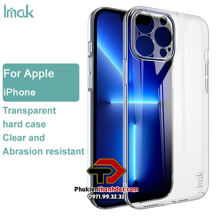 Ốp lưng trong suốt dành cho iPhone 13, 13 Pro, 13 Pro Max hiệu IMAK không ố màu - Hàng nhập khẩu