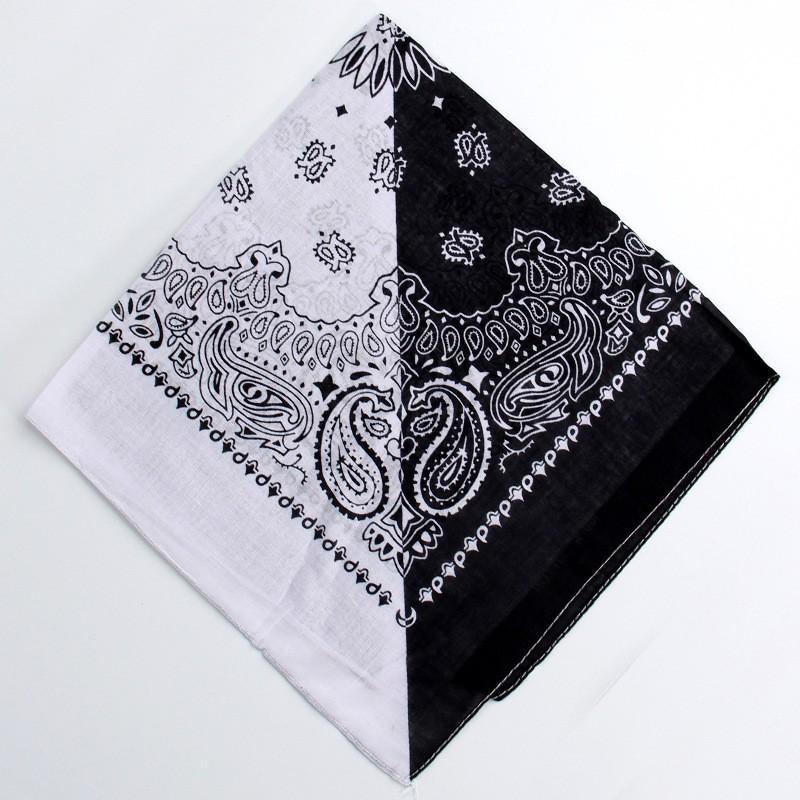 Khăn Bandana Nửa Màu Phong Cách Hàn Quốc Chất Liệu Cotton 60x60cm - Mã B004