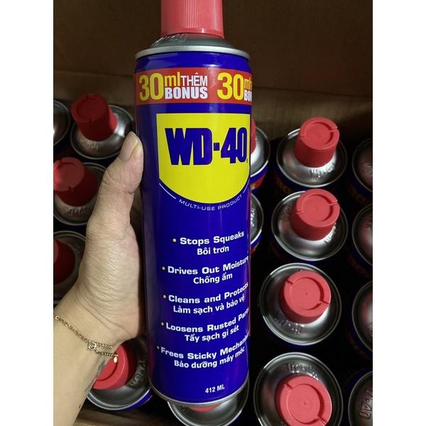 Dung dịch chống rỉ sét và bôi trơn đa năng WD -40 (chai to 412ml)