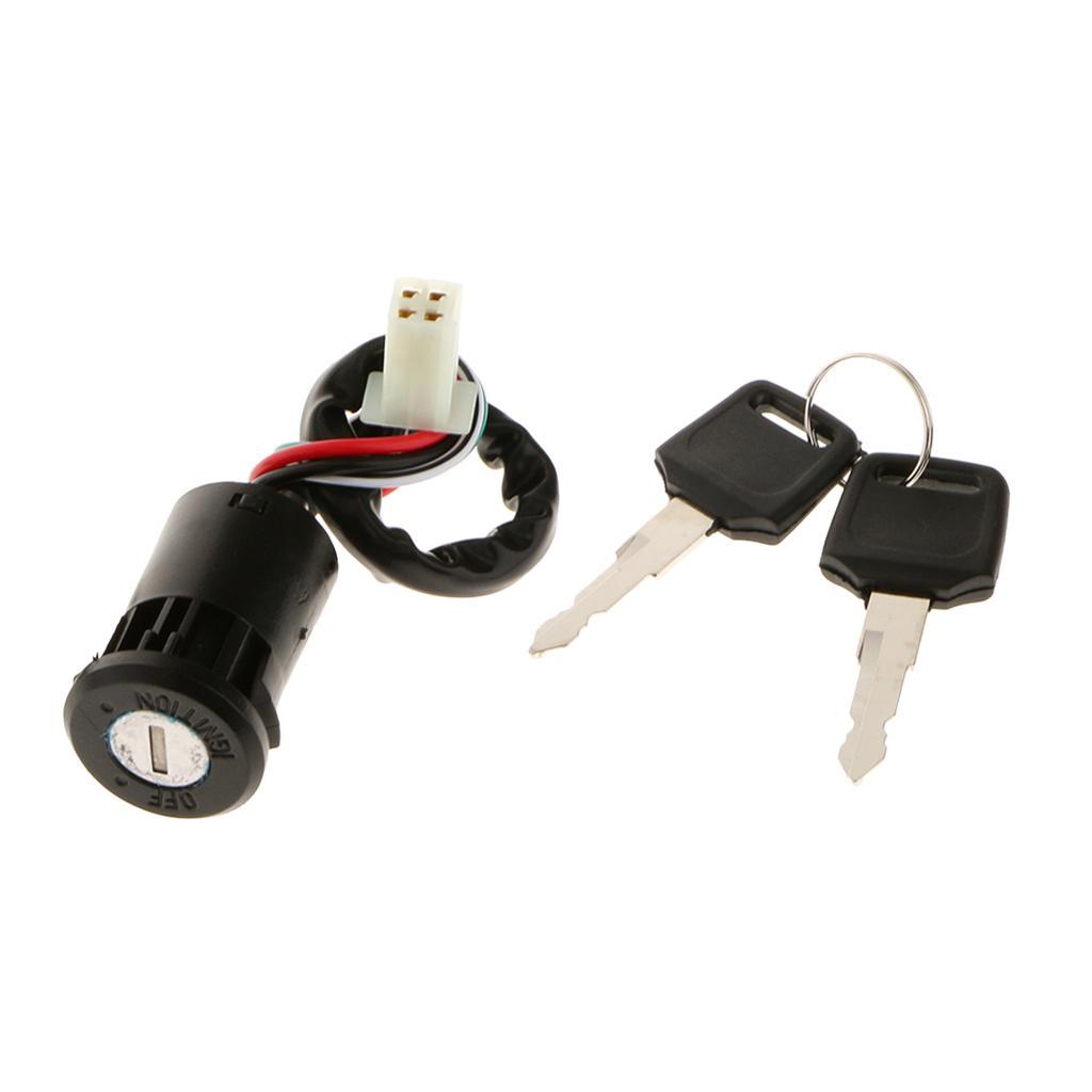 3x Ignition Switch Ignition Lock Cylinder Fit for ATV Quad & Dirt Bikes