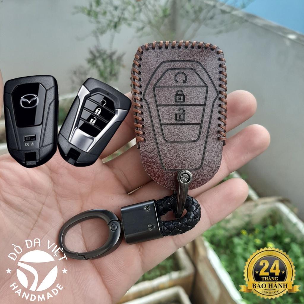 Bao da chìa khoá Mazda BT50, BT-50 all new 2021 2023 da thật bảo hành 2 năm