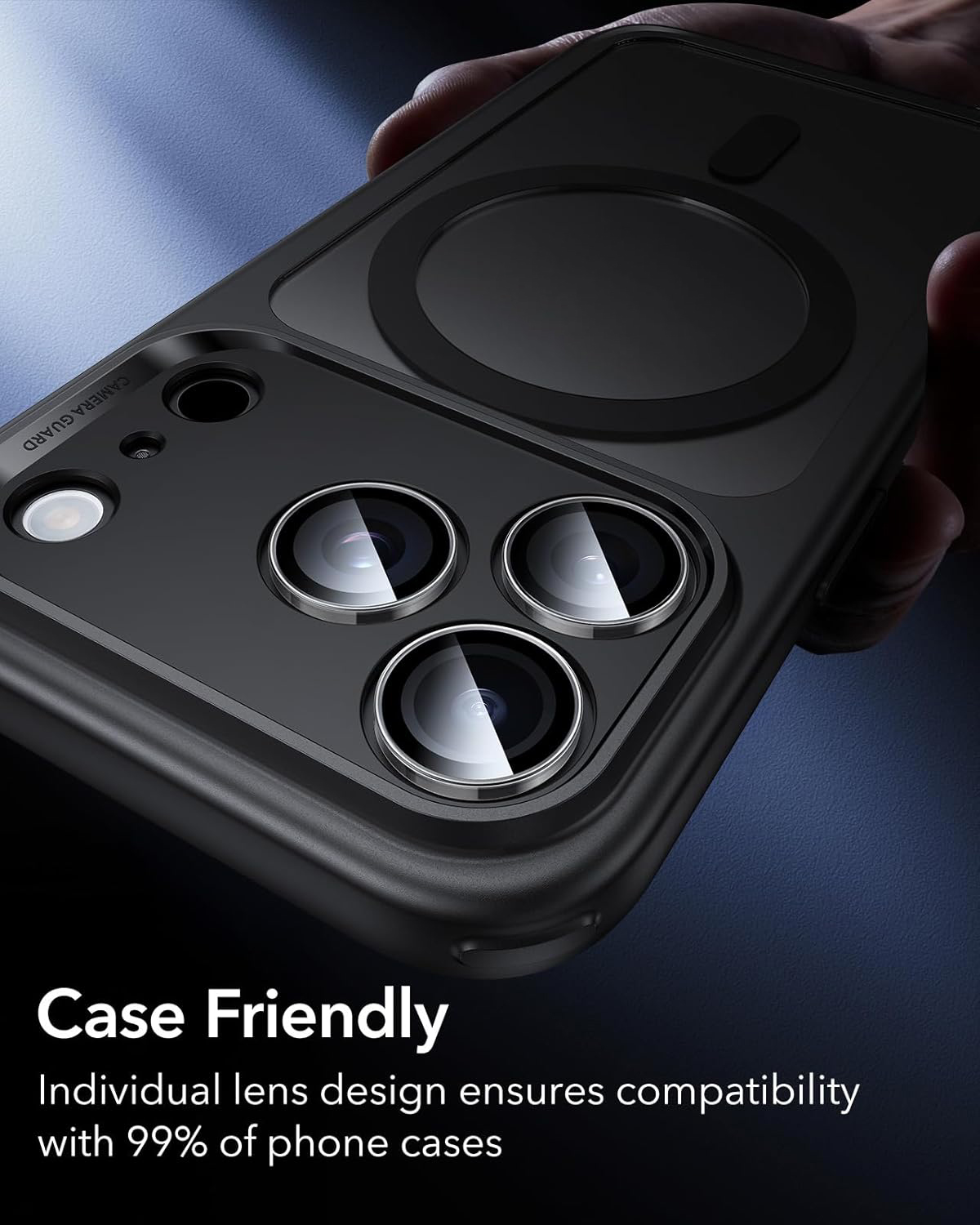 Kính cường lực siêu mỏng bảo vệ ống kính camera cho iPhone 17 Pro Max / iPhone 17 Pro ESR Armorite Camera Lens Protector - Hàng Chính Hãng