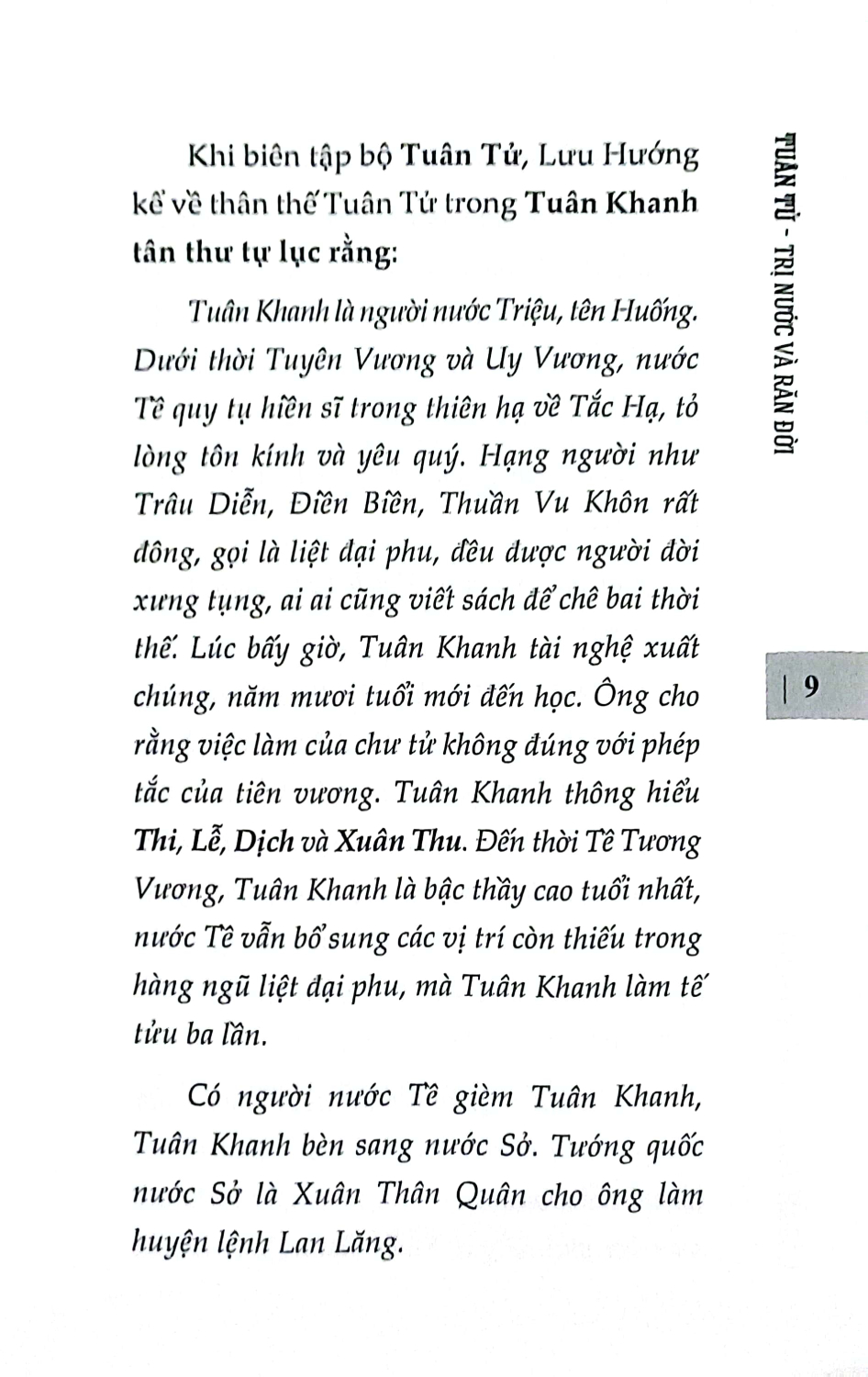 Tuân Tử - Trị Nước Và Răn Đời (SB)