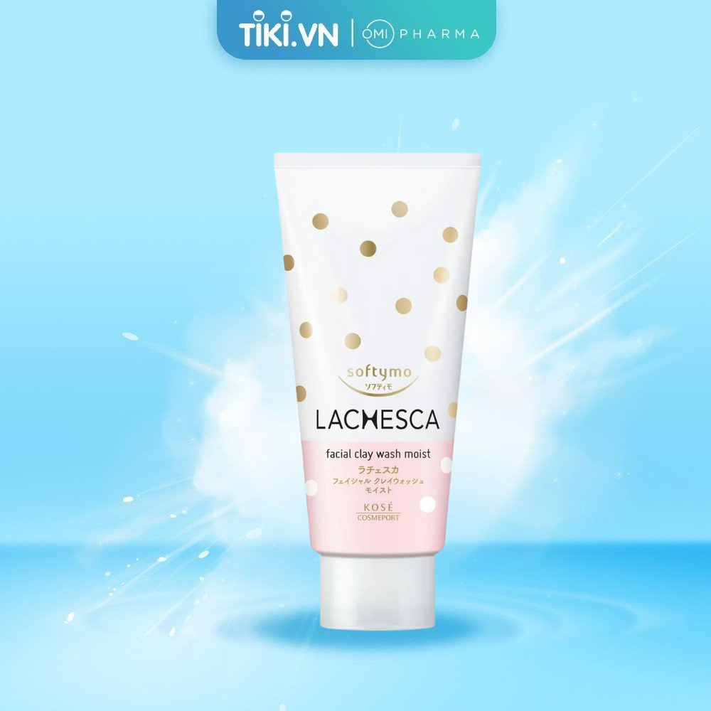 Sữa Rửa Mặt Tạo Bọt Chiết Xuất Bùn Dưỡng Ẩm Mềm Mịn Softymo Lachesca Kosé Nhật Bản