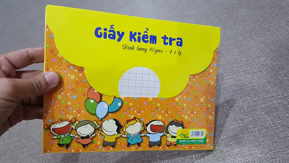 Bộ 2 Hộp Giấy Kiểm Tra 4 Ô Ly (20 Tờ/Hộp) - Mẫu 1