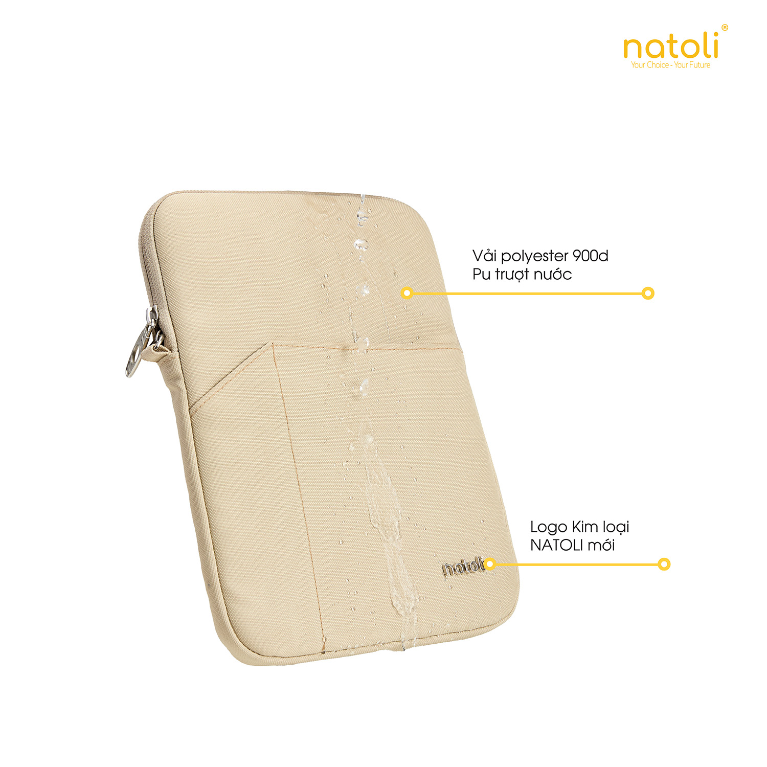 Túi chống sốc ipad, máy tính bảng NATOLI, đựng máy tính bảng chống sốc, kháng nước cao cấp BST Slim iPad Sleeve T67