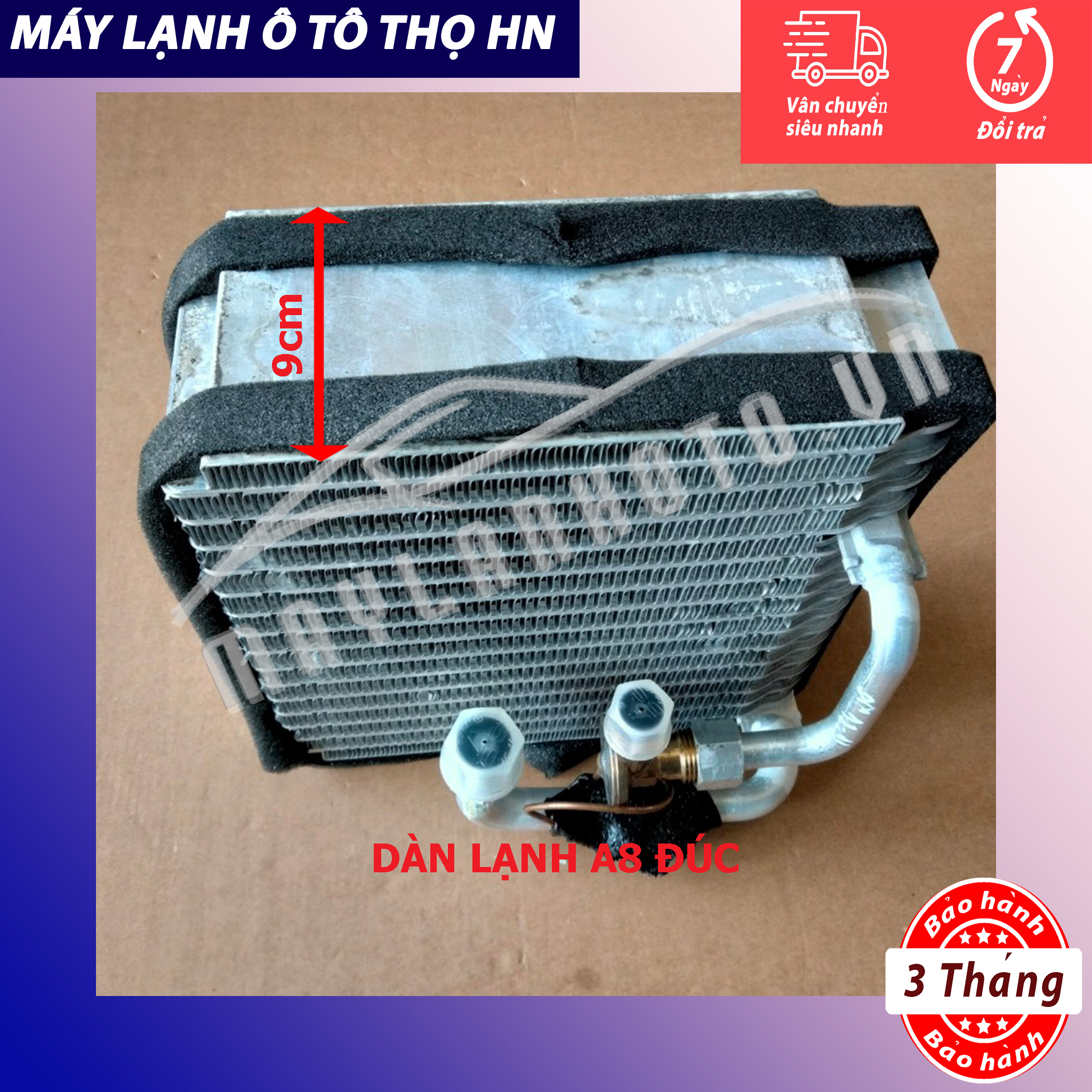 Dàn (giàn) lạnh chế A8 (cả hộp, liền van râu) hàng HBS Trung Quốc (hàng chính hãng nhập khẩu trực tiếp)