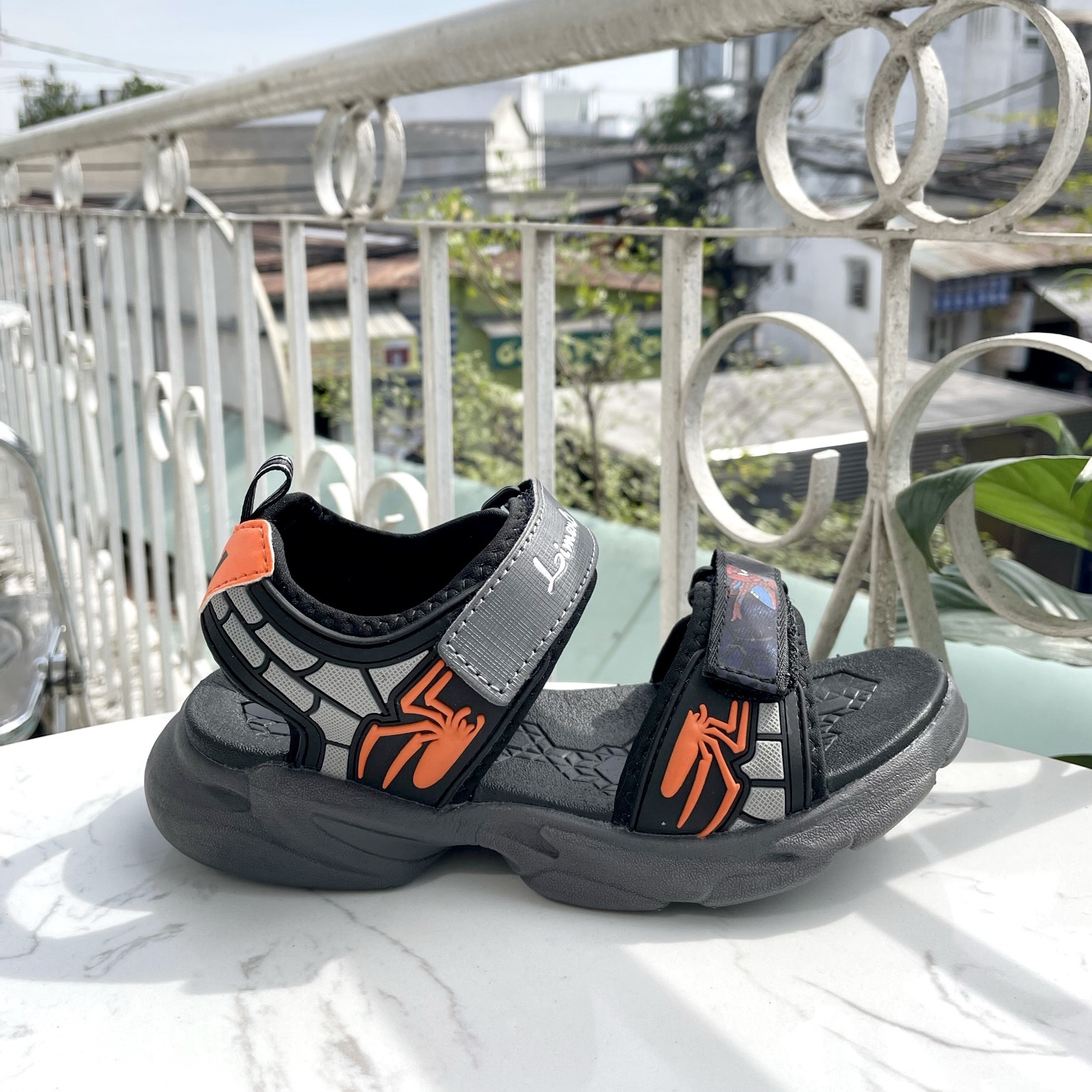 Giày Sandal Bé Trai L1885 Màu Cam, êm nhẹ, thoáng khí, đi học, đi chơi
