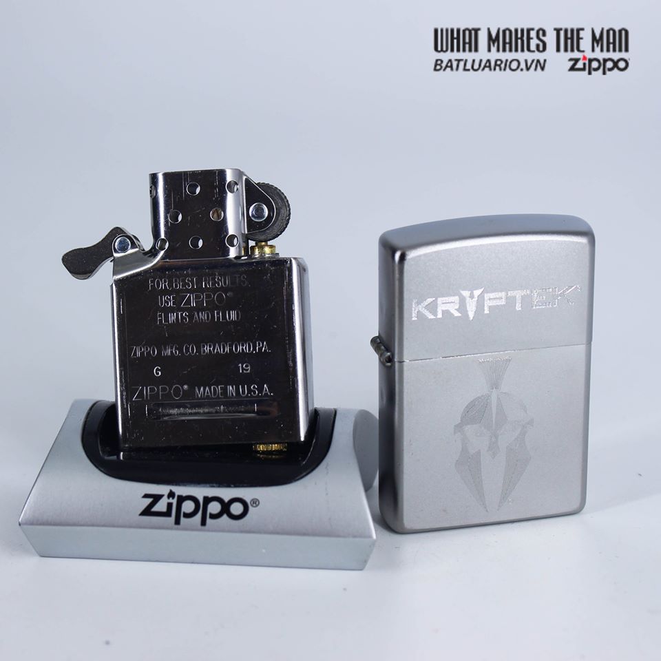 Bật Lửa Zippo 49177 – Zippo Kryptek Satin Chrome