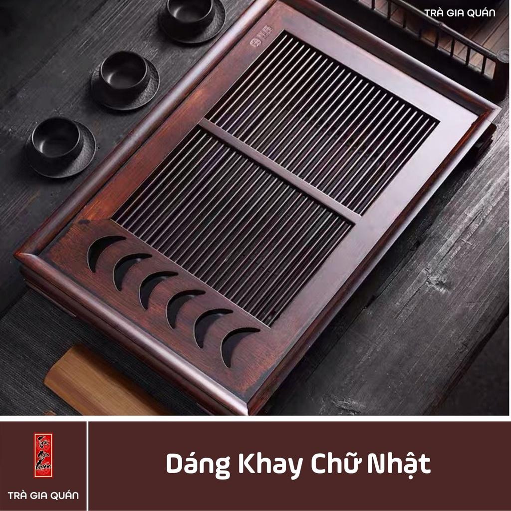 Khay Trà Tre Cao Cấp Mặt Trăng Chữ Nhật Kích Thước 50*33*6,8 KT 01