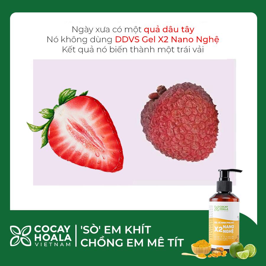 Combo Vùng Kín Thơm Tho Cho Mẹ Bầu & Mẹ Sau Sinh COCAYHOALA gồm 1 Dung dịch vệ sinh X2 Nano Nghệ 150ml và 1 Nước hoa vùng kín Sexy 5ml