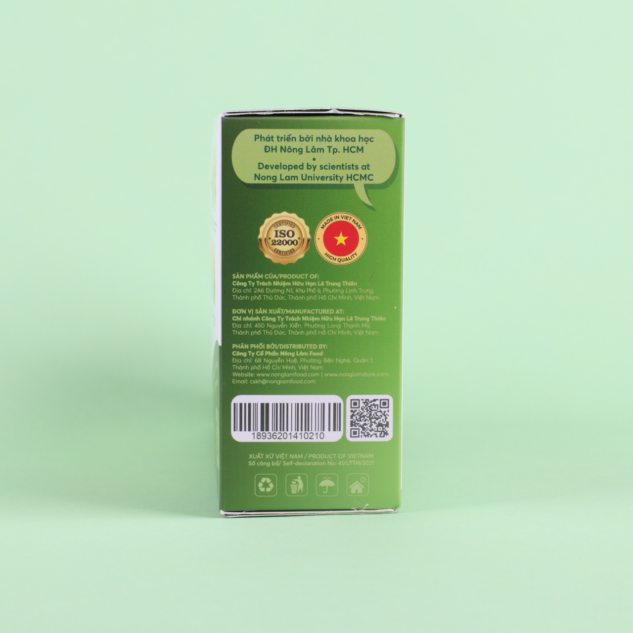 [THUẦN CHAY] Thanh gạo lứt Hạt &amp; Rong Biển Nonglamfood hộp 8 thanh 136g | Chay mặn đều dùng được | Hỗ trợ ăn kiêng giảm cân | Bữa ăn dinh dưỡng thay thế lành mạnh