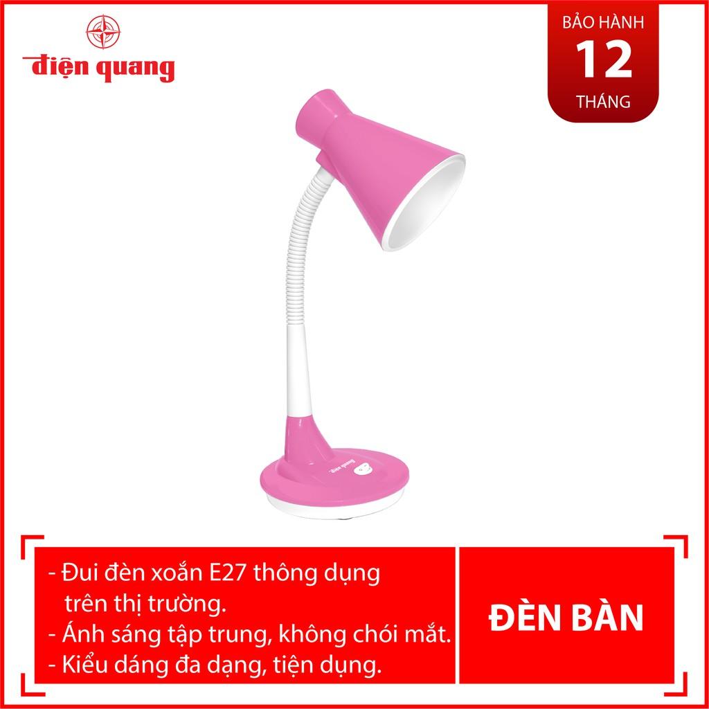 Đèn bàn Điện Quang ĐQ DKL08 BW (kiểu chóa nhựa, bóng warmwhite)