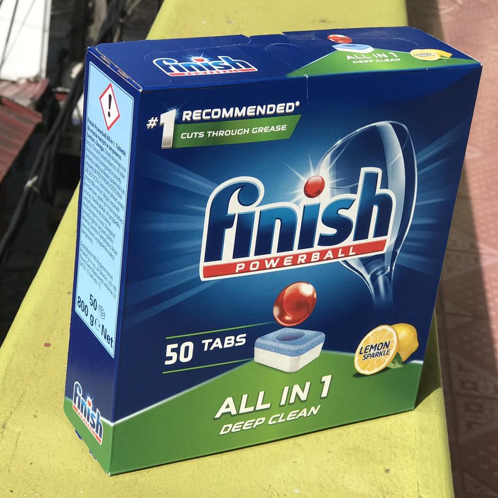Viên rửa chén Finish All in one 50 viên