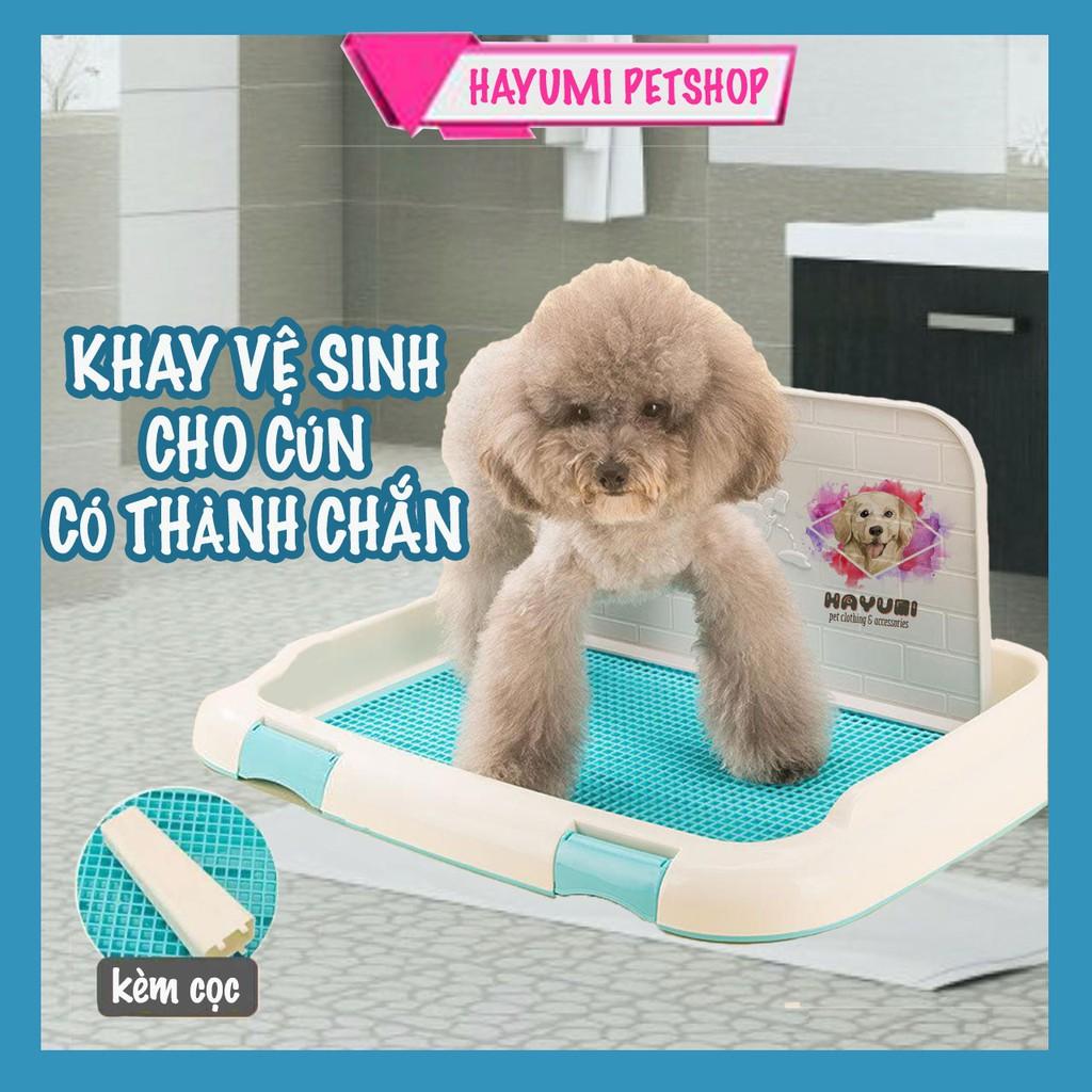 KHAY VỆ SINH CHO CHÓ CÓ TƯỜNG CHẮN - 45x36 cm