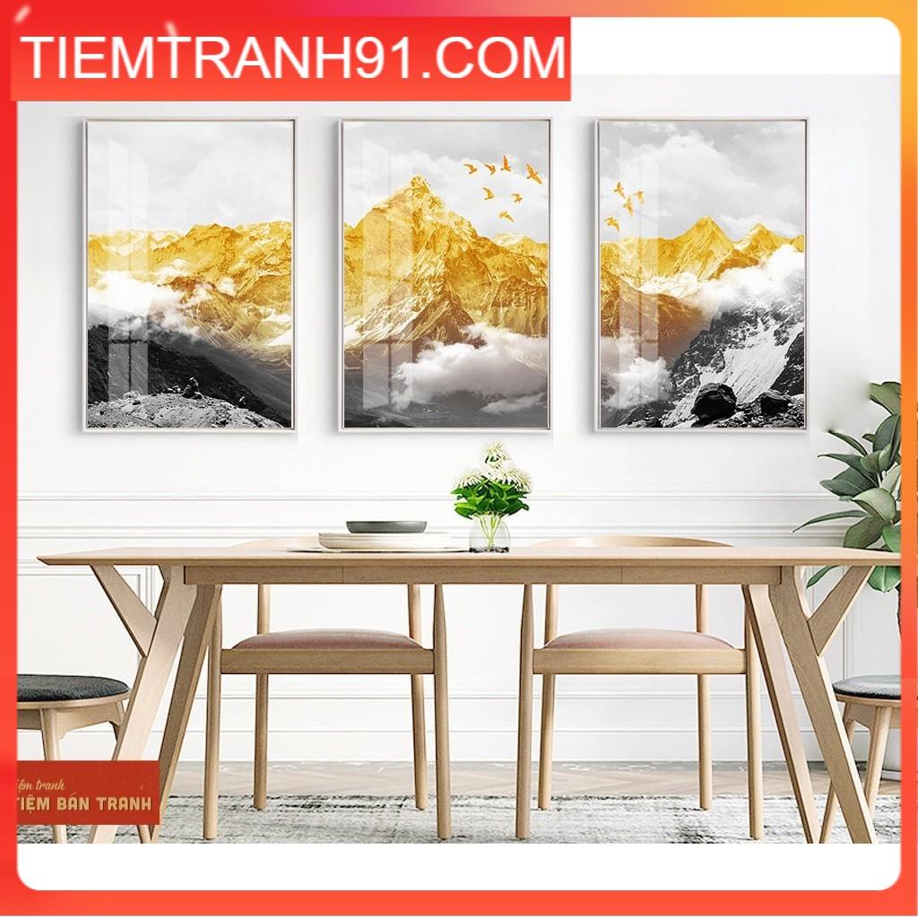 Tranh treo tường - Bộ 3 bức canvas tổng hợp 110 , tranh canvas giá rẻ