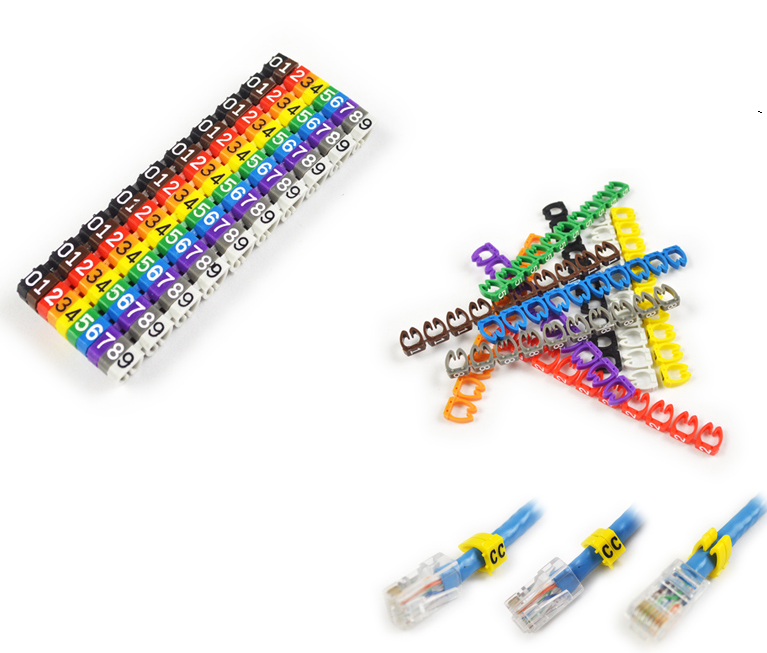 ROGTZ Vỉ Vòng Đánh Số Dây Mạng Cat5 - Hàng Nhập Khẩu