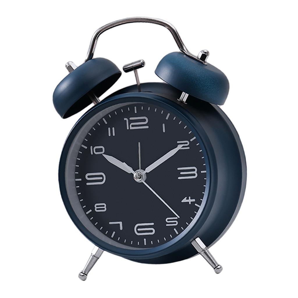 2pcs Alarm Clock Mini Mechanical Wind Up Clock Mute Accurate Display