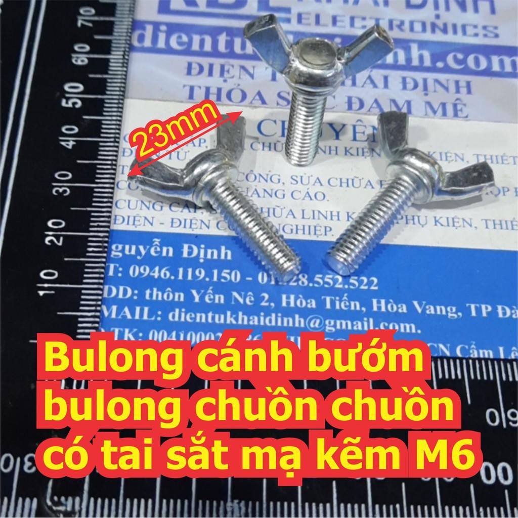 Bulong cánh bướm bulong chuồn chuồn có tai sắt mạ kẽm M4 ~ M6 dài 10~40mm kde7140