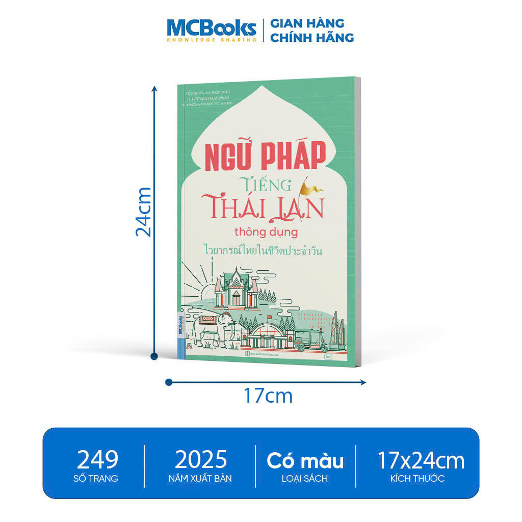 Sách - Ngữ pháp tiếng Thái Lan thông dụng - Kèm App học Online
