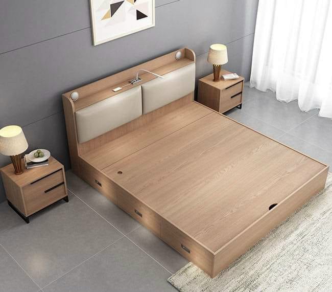 Giường gỗ công nghiệp hộc đựng đồ thông minh Juno Sofa kích thước 1m6/ 1m8 x dài 2m