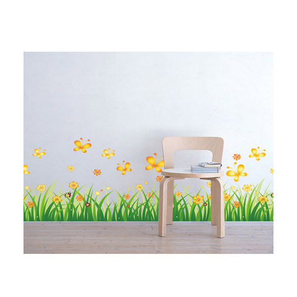 Decal Chân Tường Bướm Vàng CT30