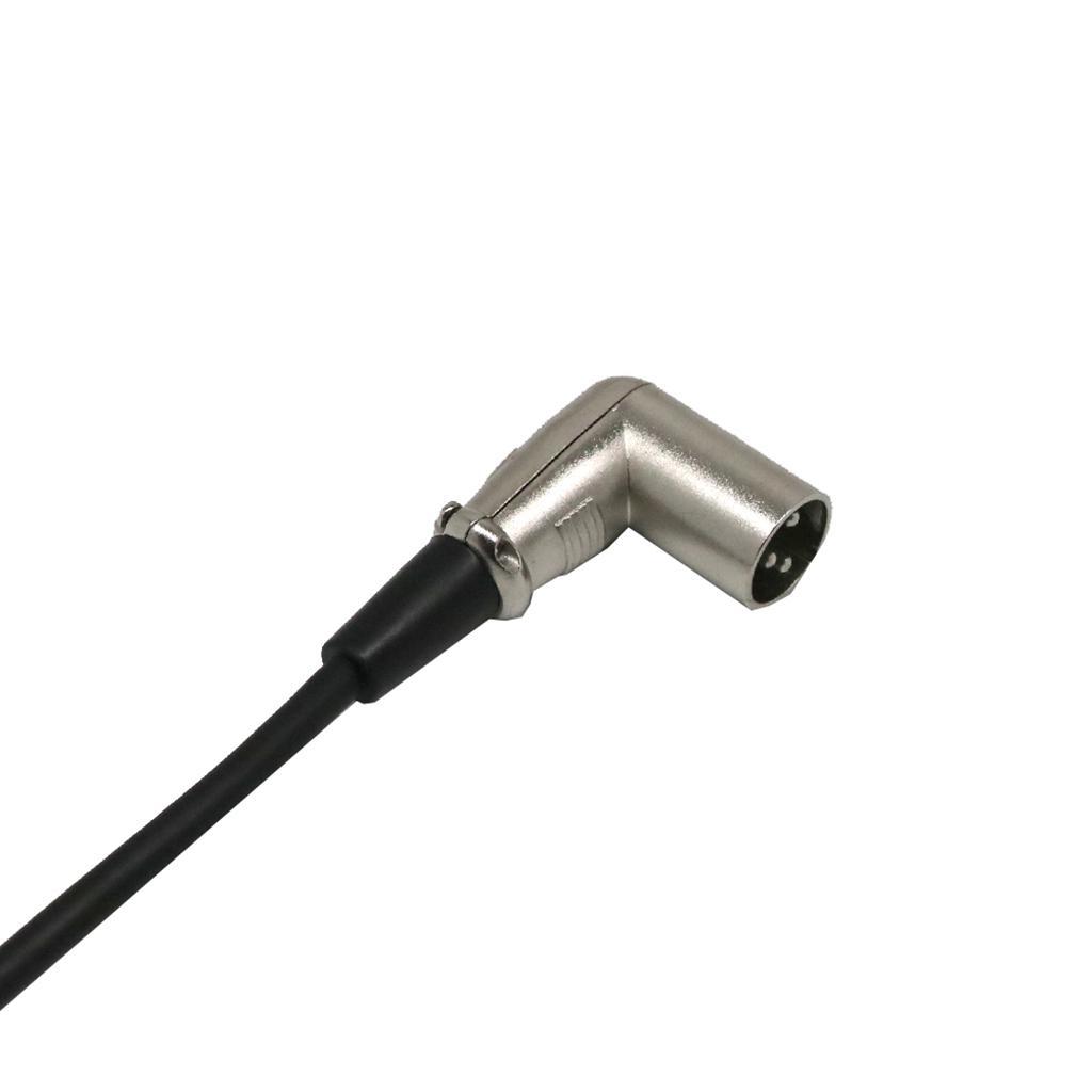 Microphone Cable XLR Right Angle Male to Female Extension Cable