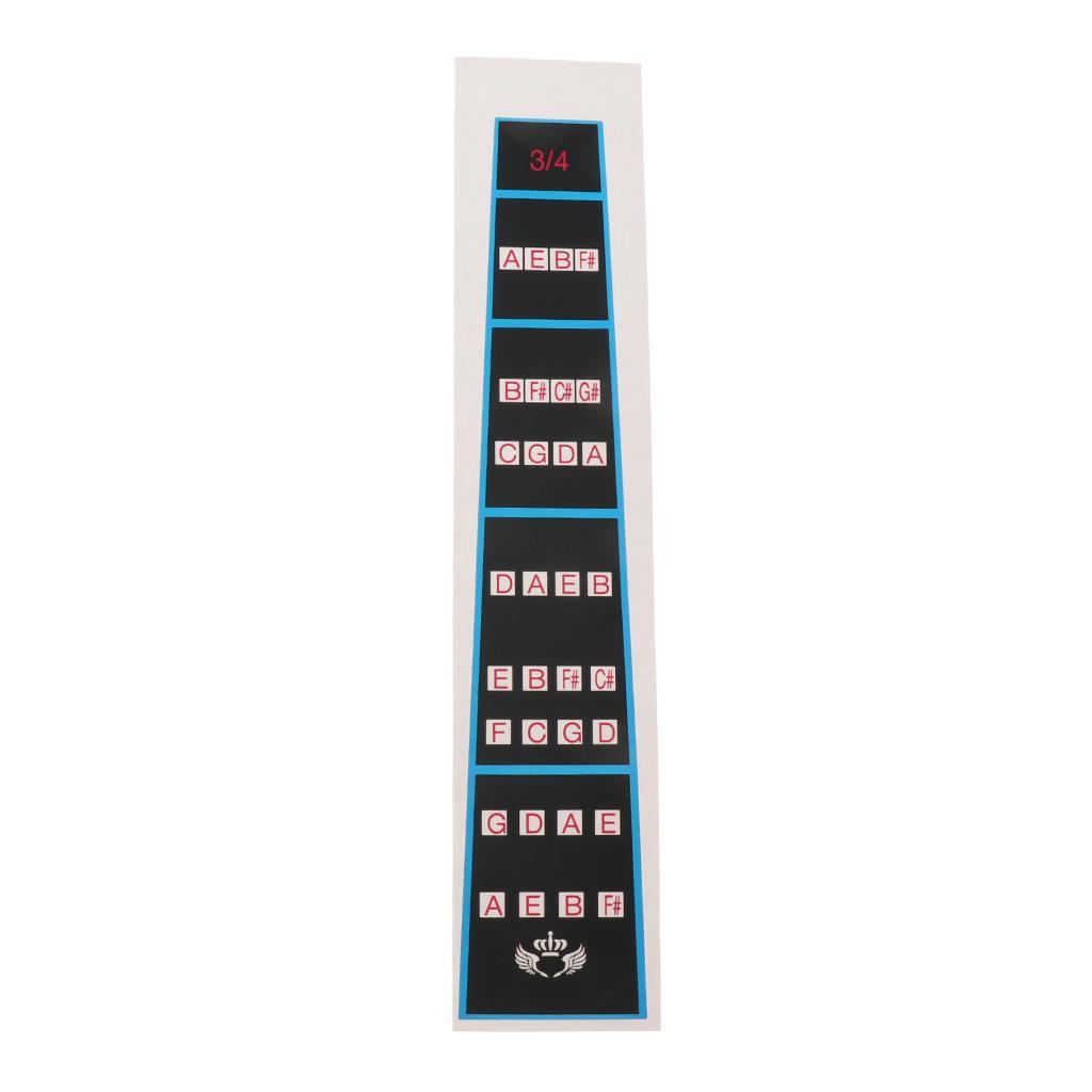 Violin Chart Finger Sticker Guide Intonation Chart for Violin Parts