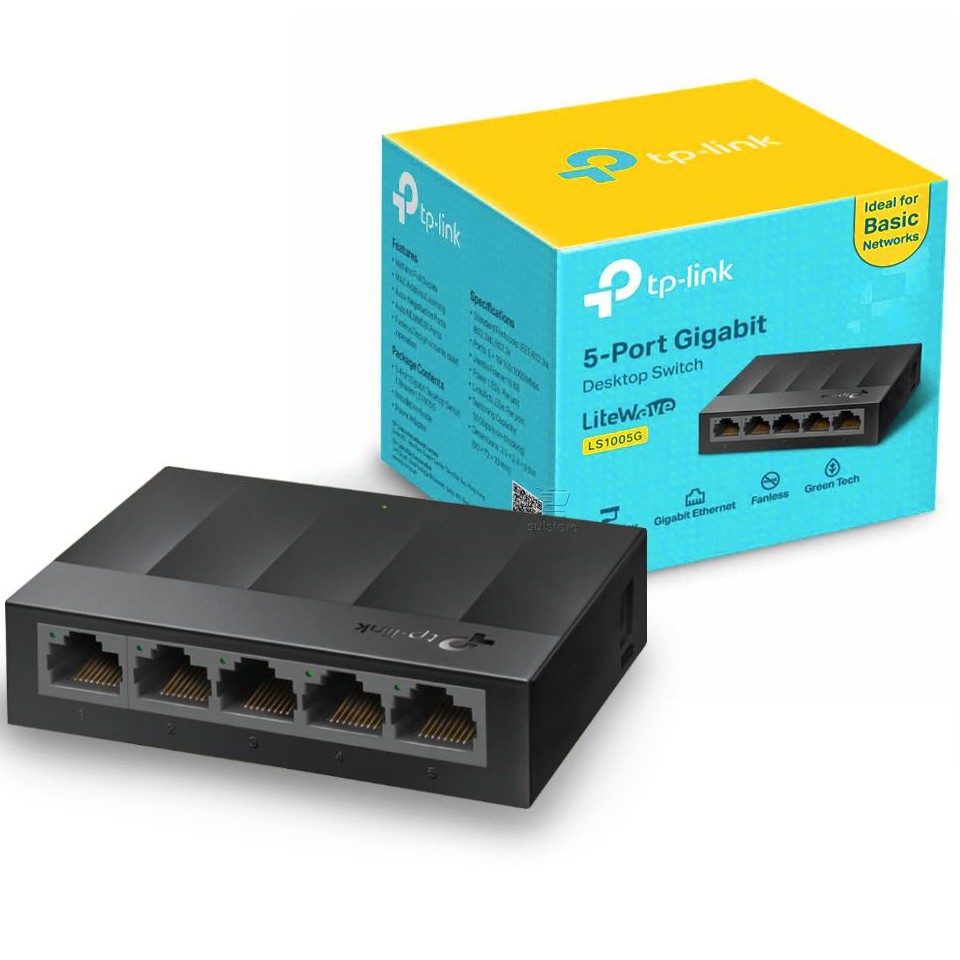 Switch TP-Link LS1005G 5 Port 10/100/1000Mbps vỏ nhựa 1GB - Hàng chính hãng