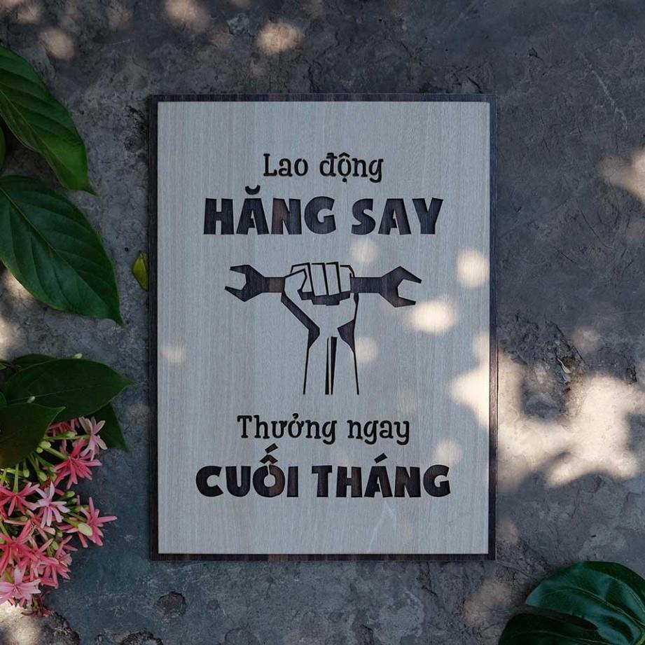 Tranh động lực CARINA T025 Lao động hăng say thưởng ngay cuối tháng