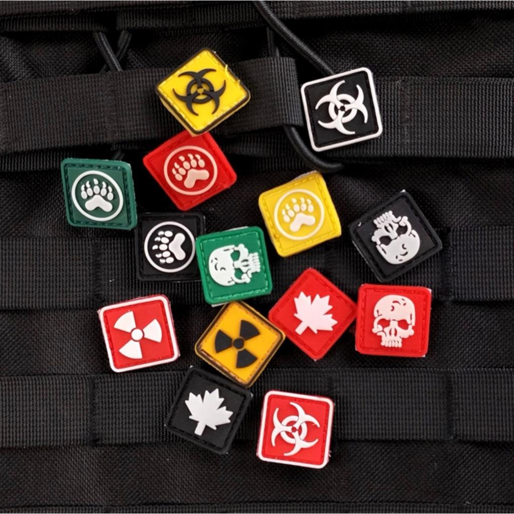 Patch_velcro PVC mini huy hiệu chiến thuật gắn quần áo_ba lô_túi xách