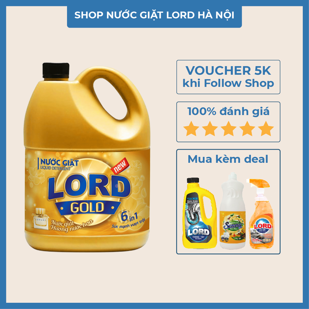 Nước giặt Lord Gold 3.5kg hương nước hoa