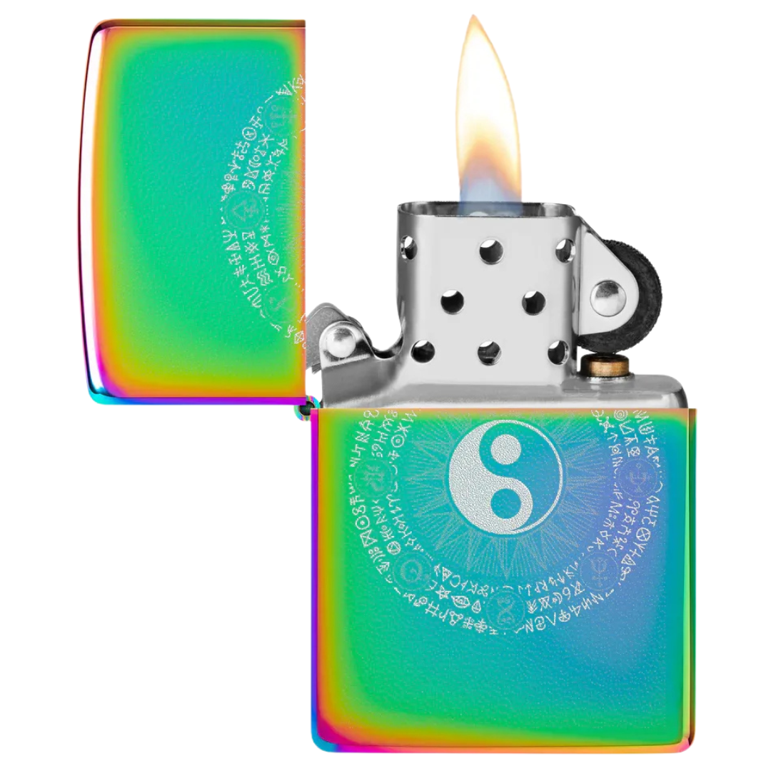 Bật Lửa Zippo Chính Hãng Mỹ in hình Âm Dương Yin-Yang Design – Vỏ Kim Loại Đổi Màu Theo Ánh Sáng, Chống Gió Tuyệt Đối, Bảo Hành Trọn Đời
