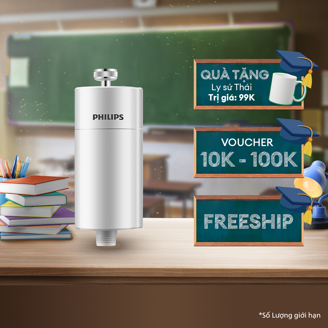 Bộ lọc nước vòi sen Philips AWP1775 - Hàng Chính Hãng