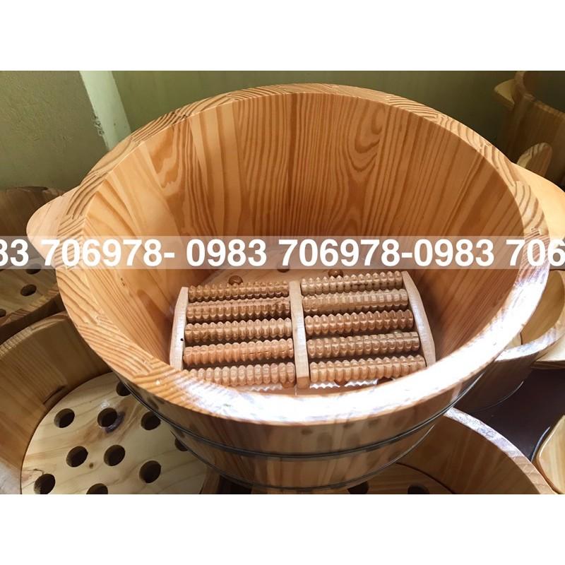 Chậu gỗ ngâm chân loại 1