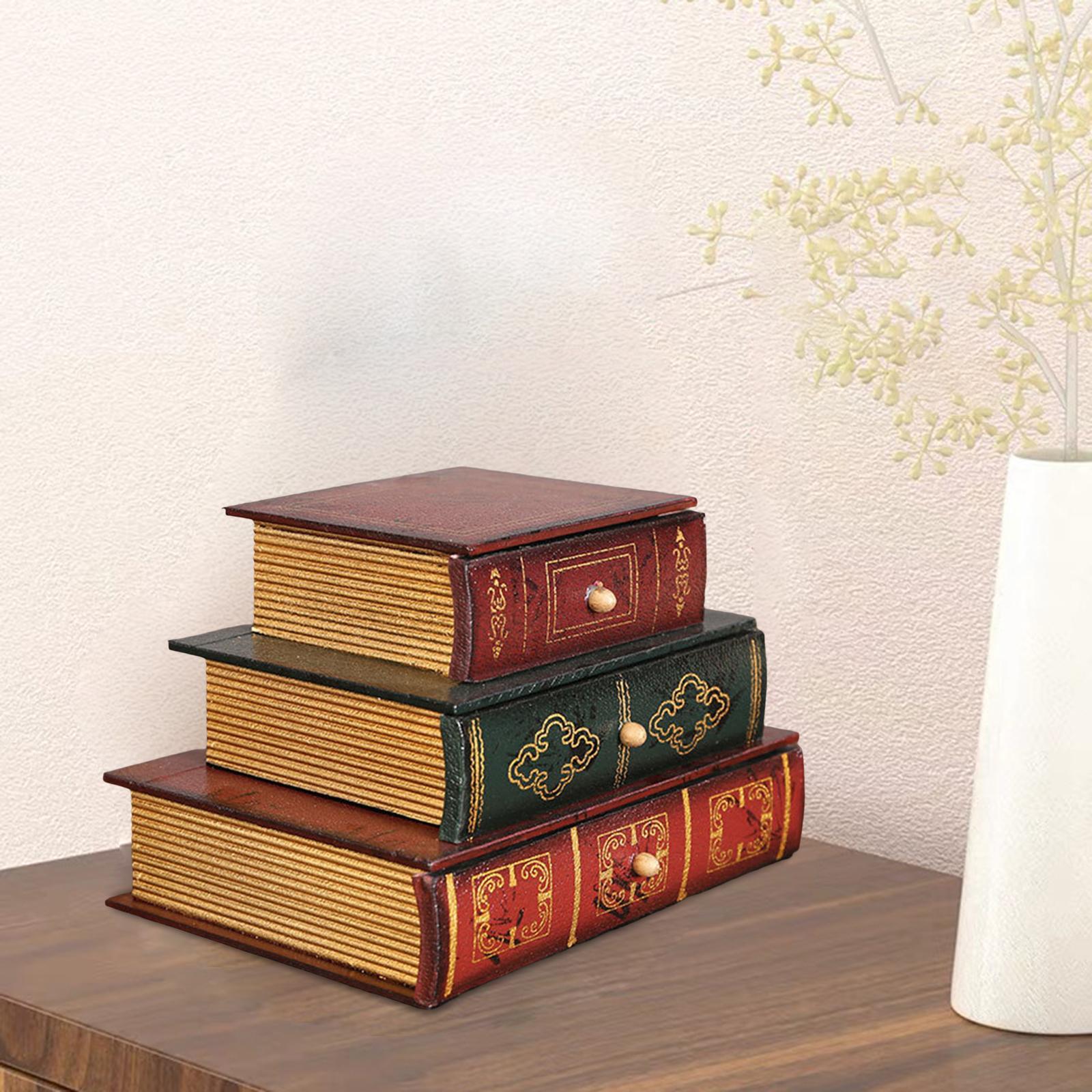 Wooden Jewelry Display Storage Box Office Decoration Organizer Ornaments