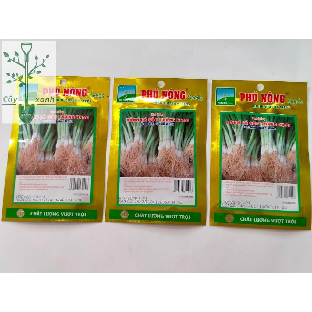 Hạt Giống Hành Lá Gốc Trắng Cao Sản 2Gr Dễ Trồng, Nhanh Thu Hoạch - Phú Nông Seeds