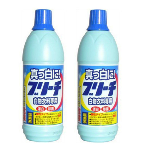 Combo 02 chai Nước tẩy trắng không màu, không mùi Rocket 600ml - Nội địa Nhật Bản