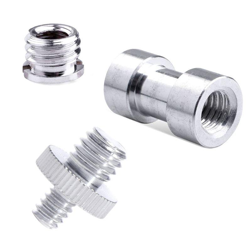 10pcs nhôm 1/4 "đến 3/8" phụ nữ sang nữ chuyển đổi bộ chuyển đổi vít ren cho chân máy đứng đầu bóng máy camera đầu