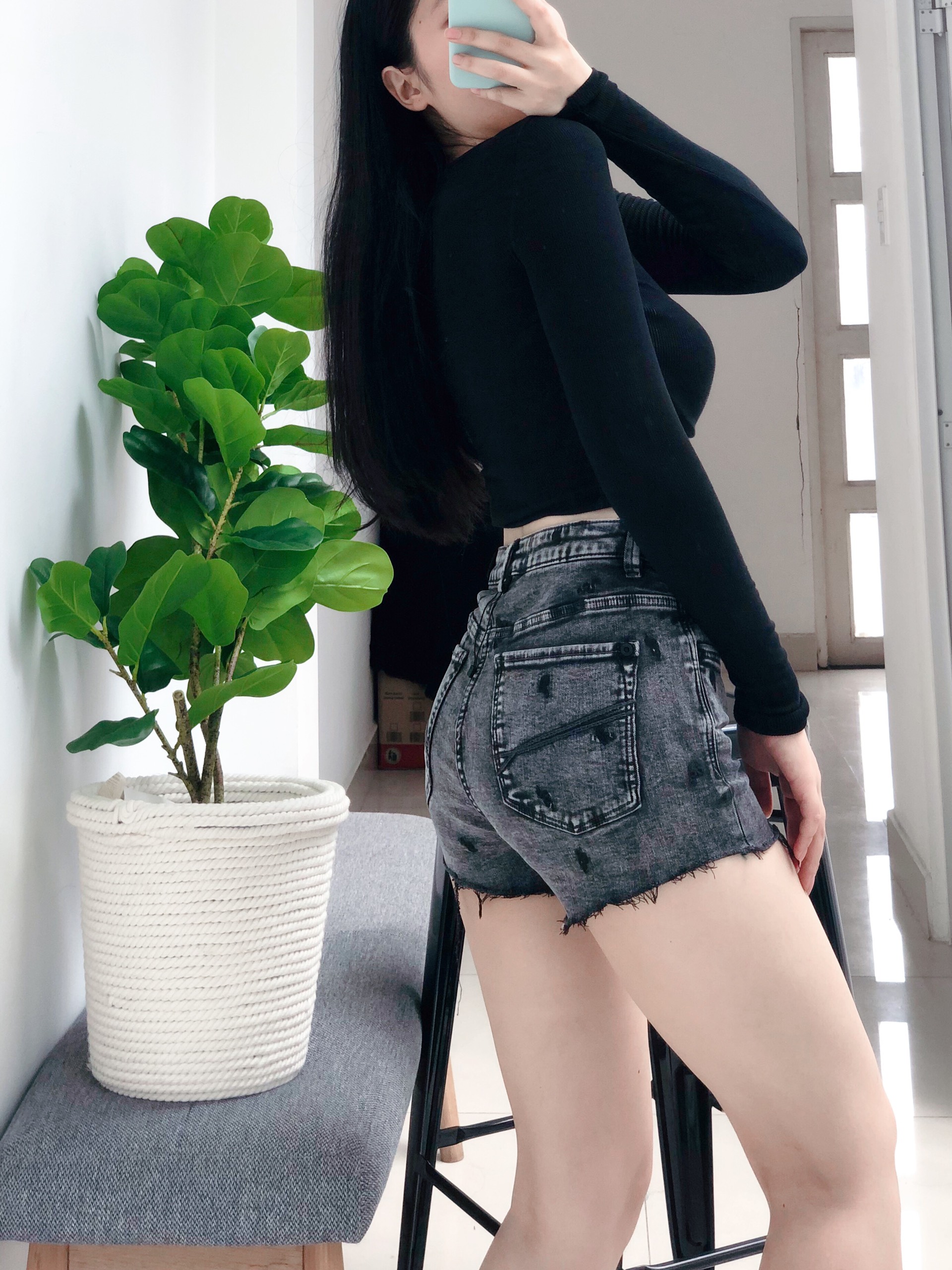 Quần short jean