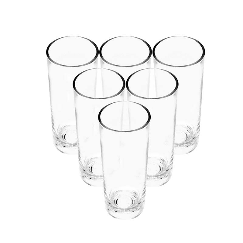 Bộ ly 6 cái Union Glass 393 Ly ống mỹ,  không ngã màu,  sản xuất Thái Lan