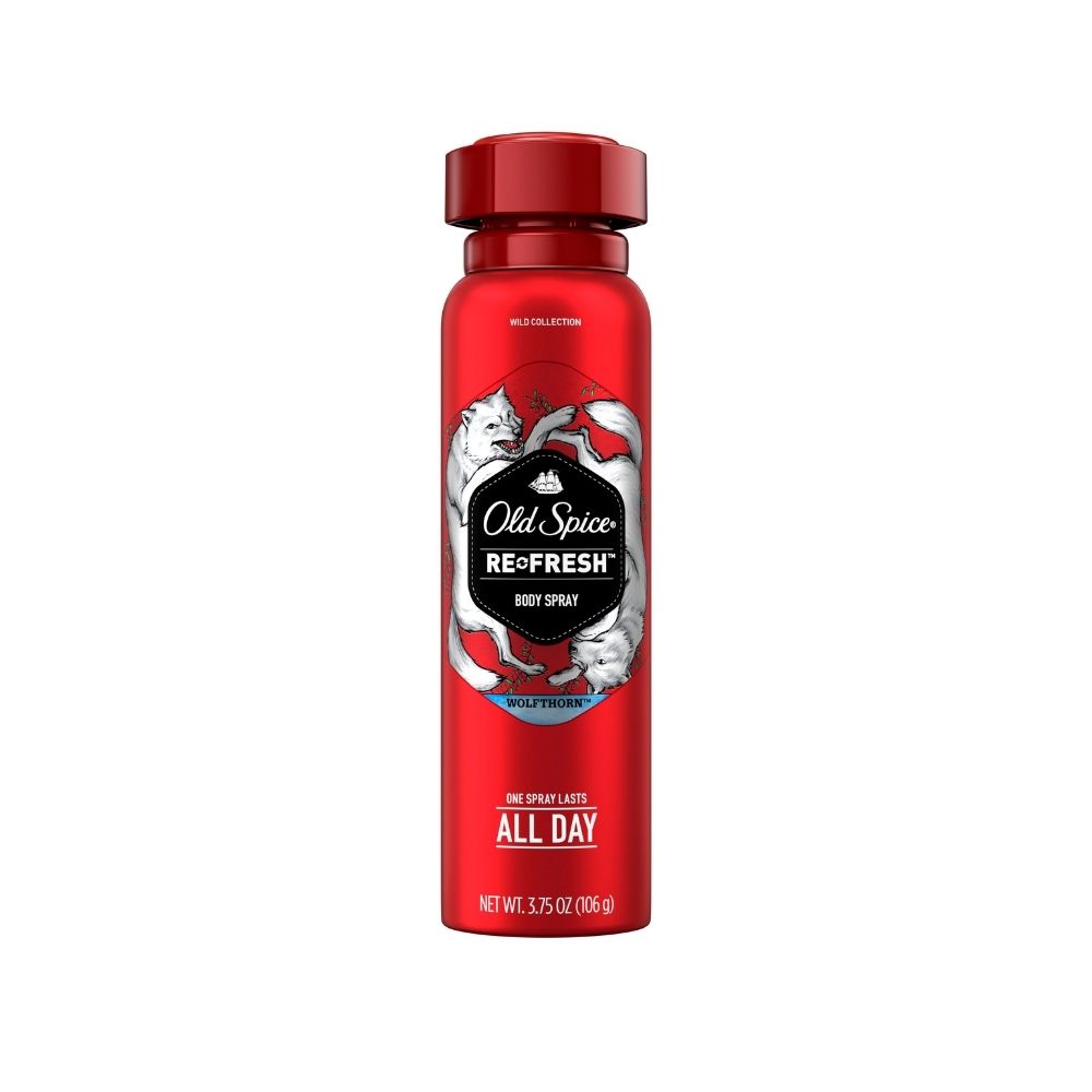 Combo Sữa Tắm+ Xịt Khử Mùi Old Spice Wolfthorn (Body Wash 473ml+  Body spray - 106g)