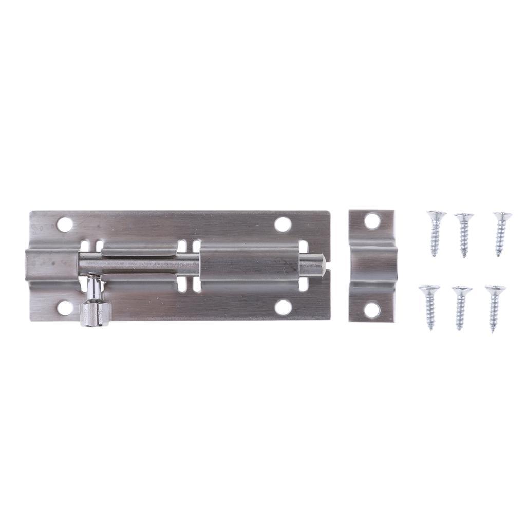 Durable Stainless Steel Door Latch Security Lock Bolt With Screws Hardware Kits
