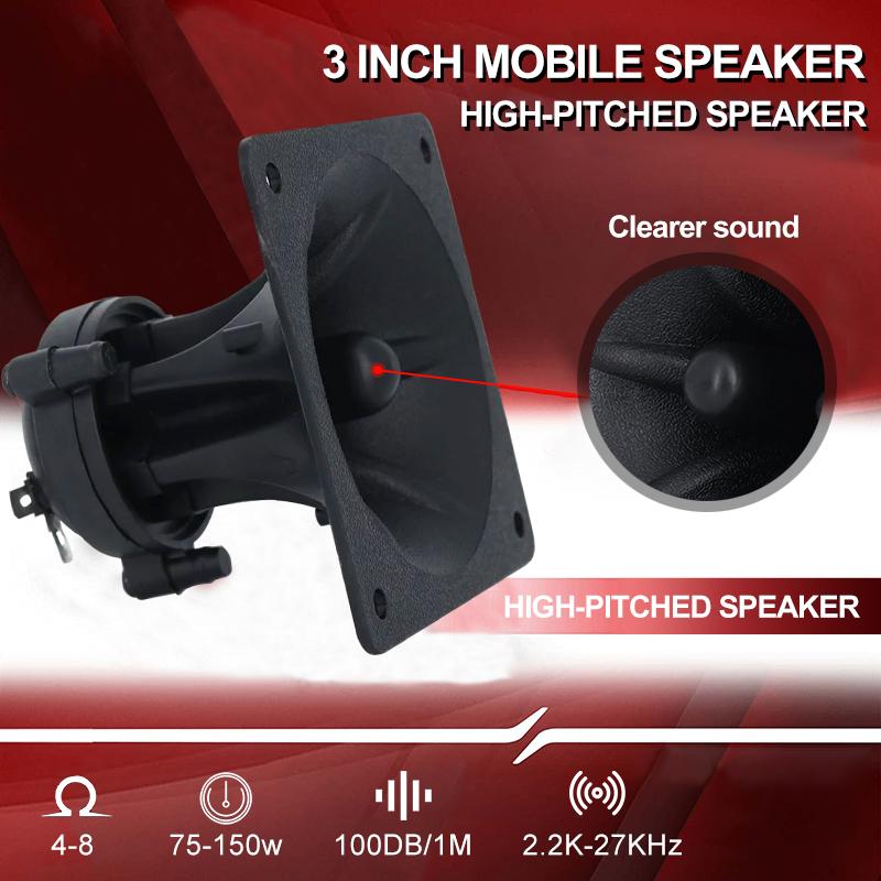 2 Loa Tweeter 85MM Áp Điện Tweeter Loa 150W Gốm Còi Loa Âm Thanh Treble Square Loa Caixa De Som Loa Màu sắc: style1-2pcs