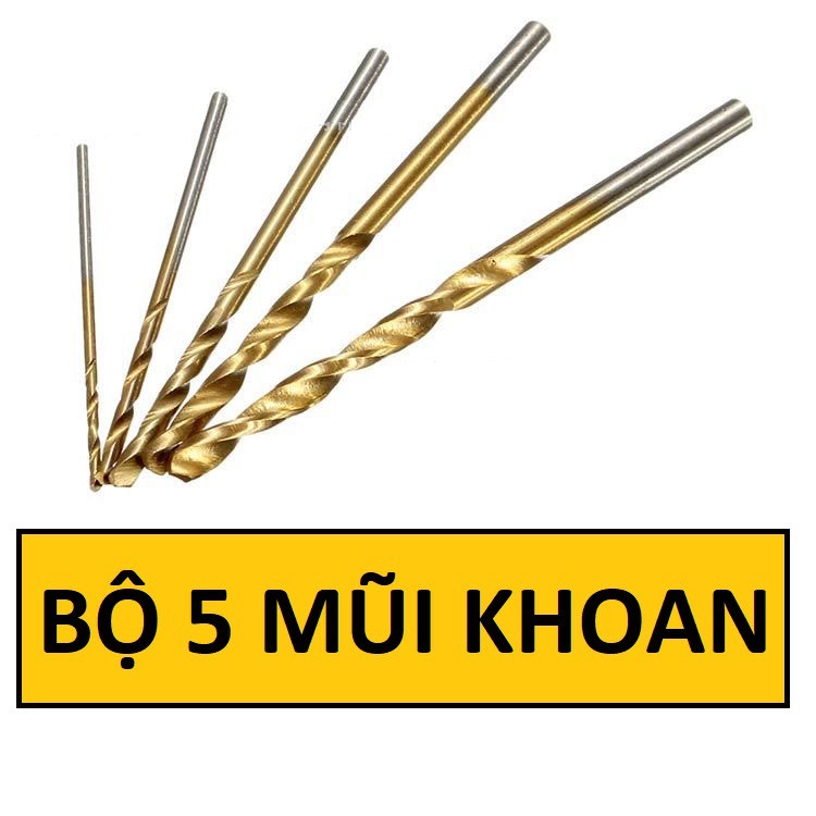 ￼Mũi khoan thép mini 5 Cái