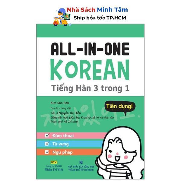 Sách - All-in-one Korean - Tiếng Hàn 3 trong 1 (kèm 1 đĩa MP3) - Nhân Trí Việt