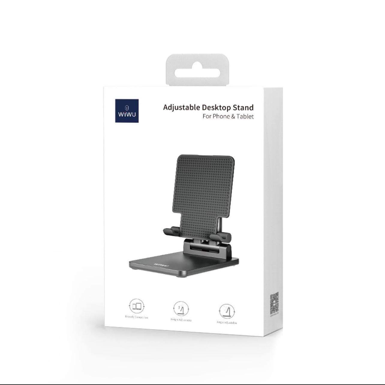 Giá Đỡ WiWu Adjustable Desktop Stand ZM103 Dành Cho Điện Thoại Làm Bằng Chất Liệu Nhựa Cao Cấp, Bền - Hàng Chính Hãng