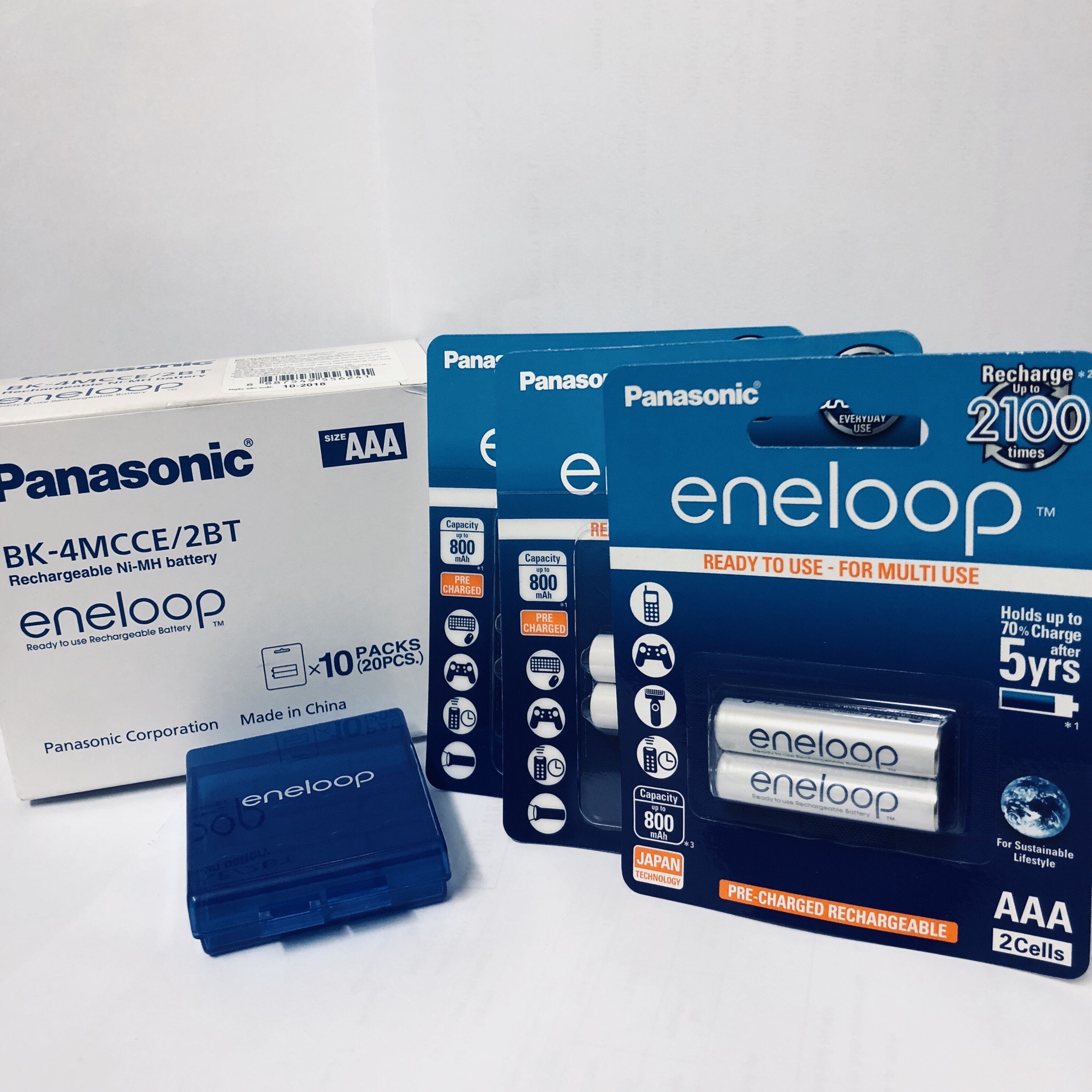 Pin sạc AAA Panasonic Eneloop BK-4MCCE/2B (Hàng chính hãng)