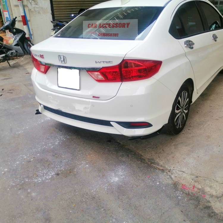 Bộ 2 ốp cản sau cho xe Honda City trang trí bảo vệ phía sau