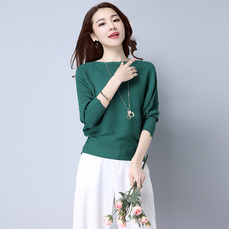 Áo Len Tay Cánh Dơi Phong Cách Hàn Quốc Trẻ Trung Dành Cho Nữ